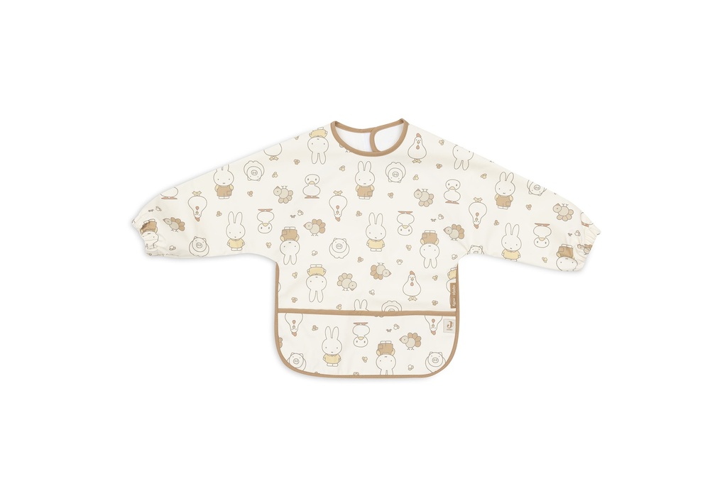 Jollein | Slabbetje Miffy Family Farm Waterproof met Mouwen