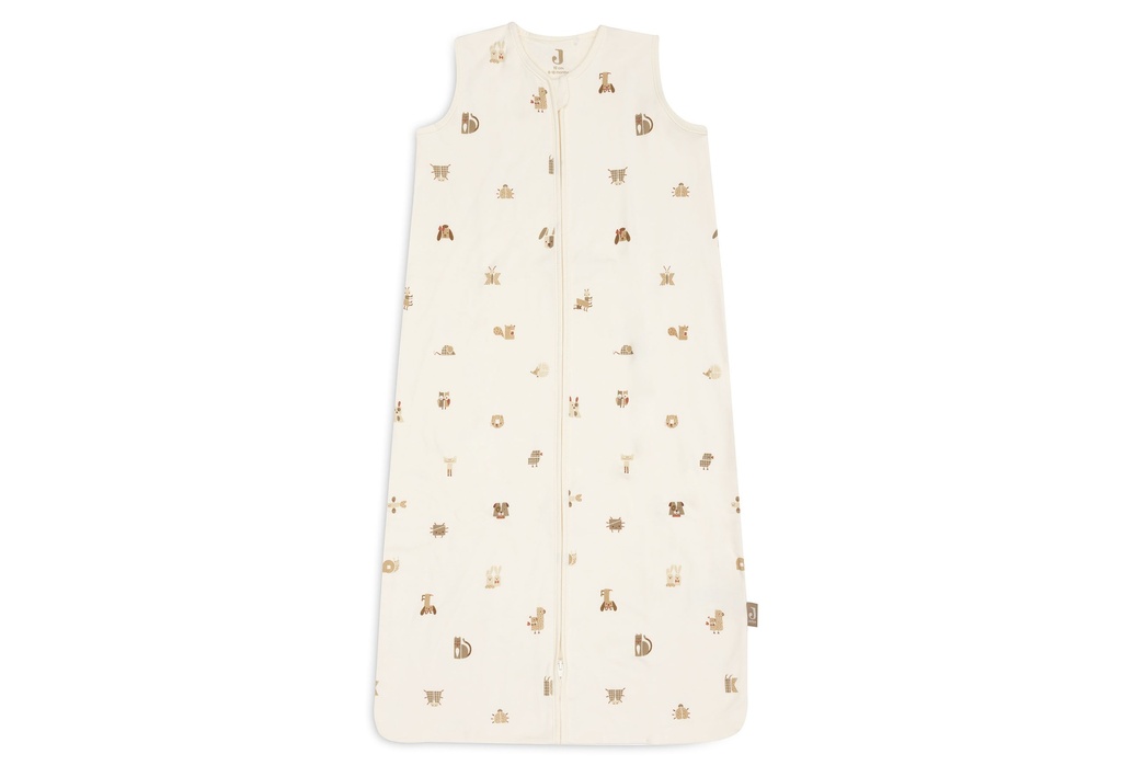 Jollein | Slaapzak Animal Friends Jersey 0.5TOG Ecru/Bruin 70cm