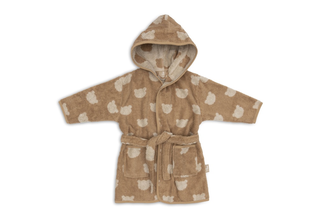 Jollein | Badjas Jacquard Teddy Bear Badstof Bruin 1-2Y
