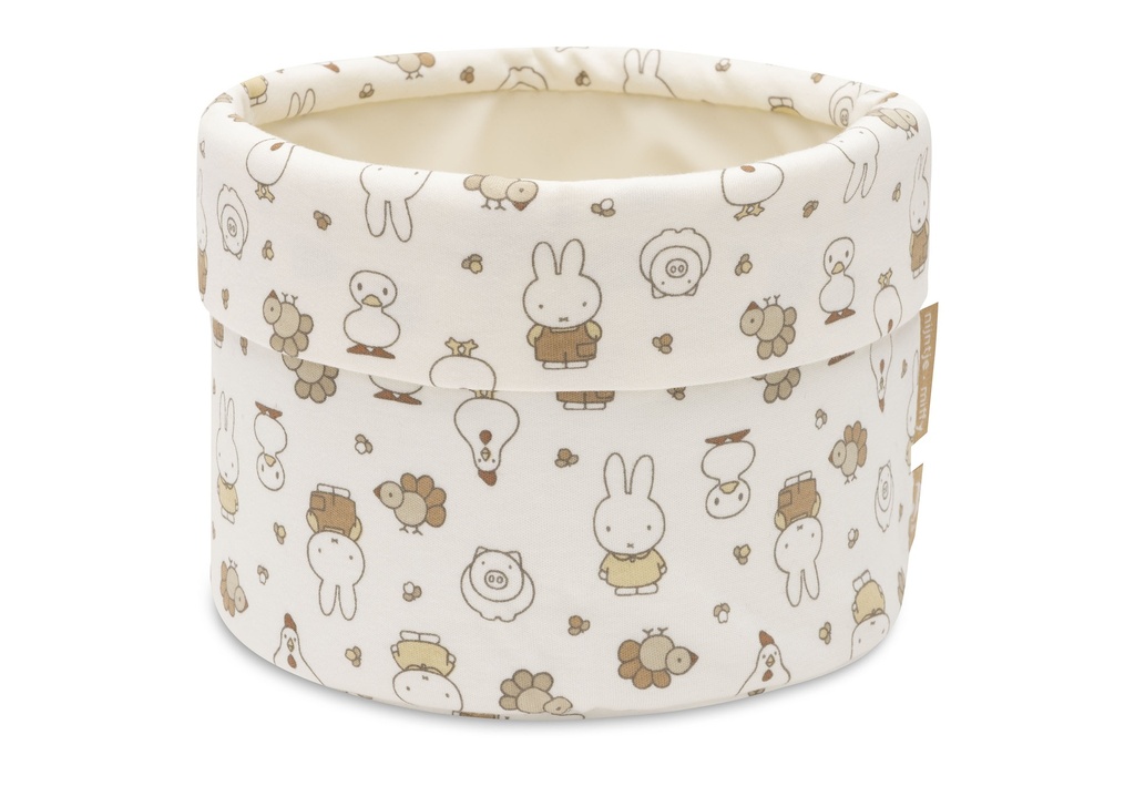 Jollein | Verzorgingsmand Miffy Family Farm 14x18x29cm