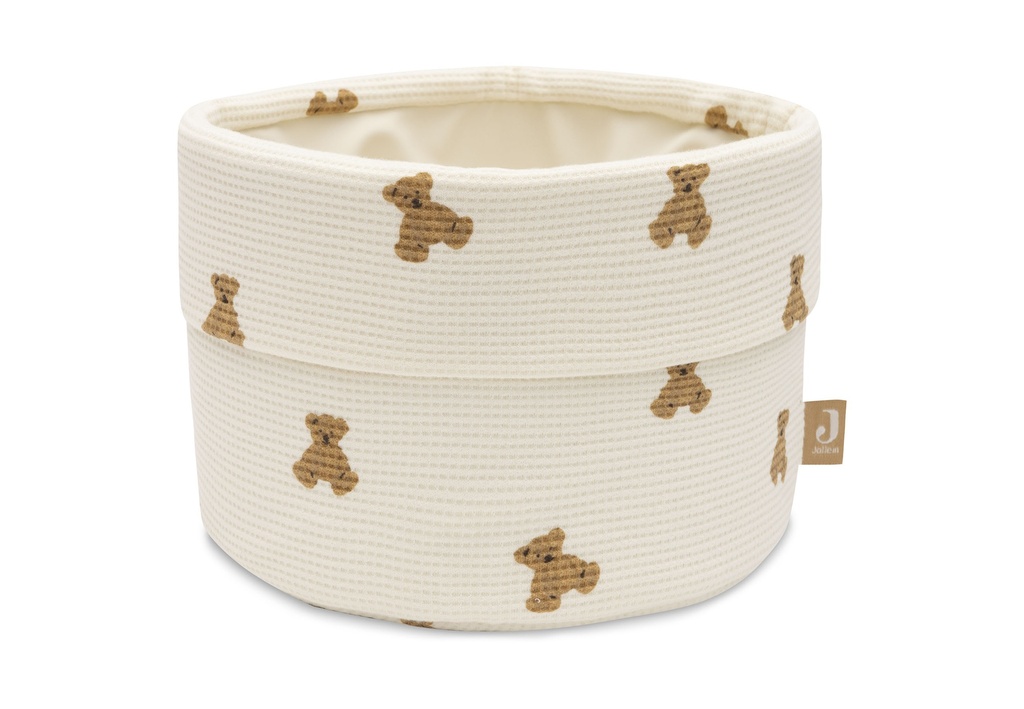 Jollein | Verzorgingsmand Mini Teddy Bear Little Waffle 14x18x29cm