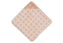 Jollein | Badcape Jacquard Flower Badstof Roze 75x75cm