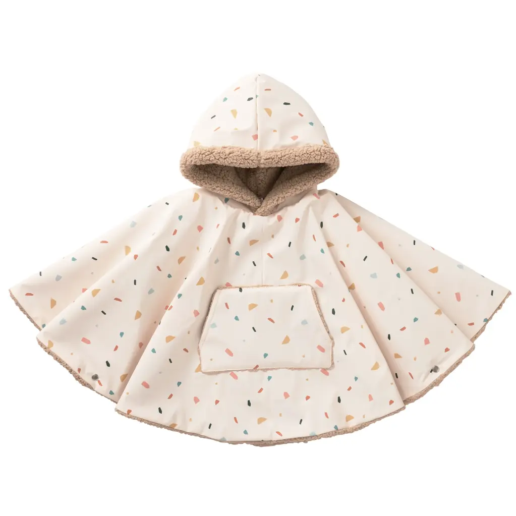 BB&Co | Jas Poncho Terrazzo/Sherpa Ourson 12-36M