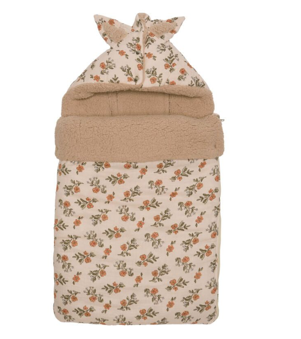 BB&Co | Voetenzak Fleurs/Sherpa Ourson 0-6m