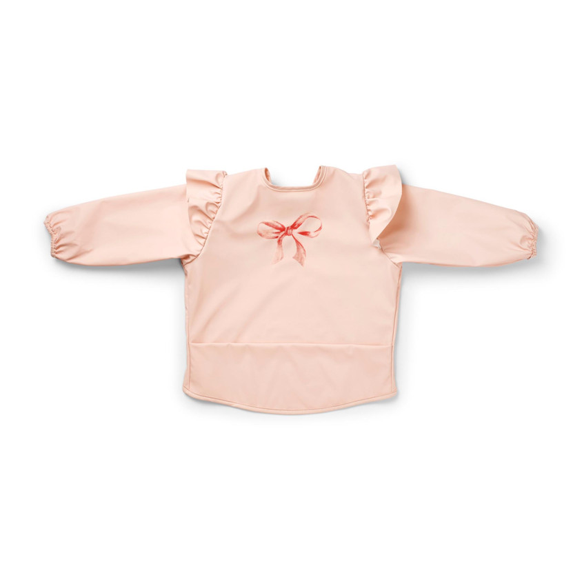 Elodie | Slabbetje Rosy Bow met Lange Mouwen Roze