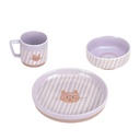 Laessig | Eetset Tiny Team Cat Dish Set Porcelain/Silicone 3-delig