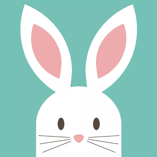 Duni | Servetten Cute Bunny 3-laags 33x33cm 20-pack