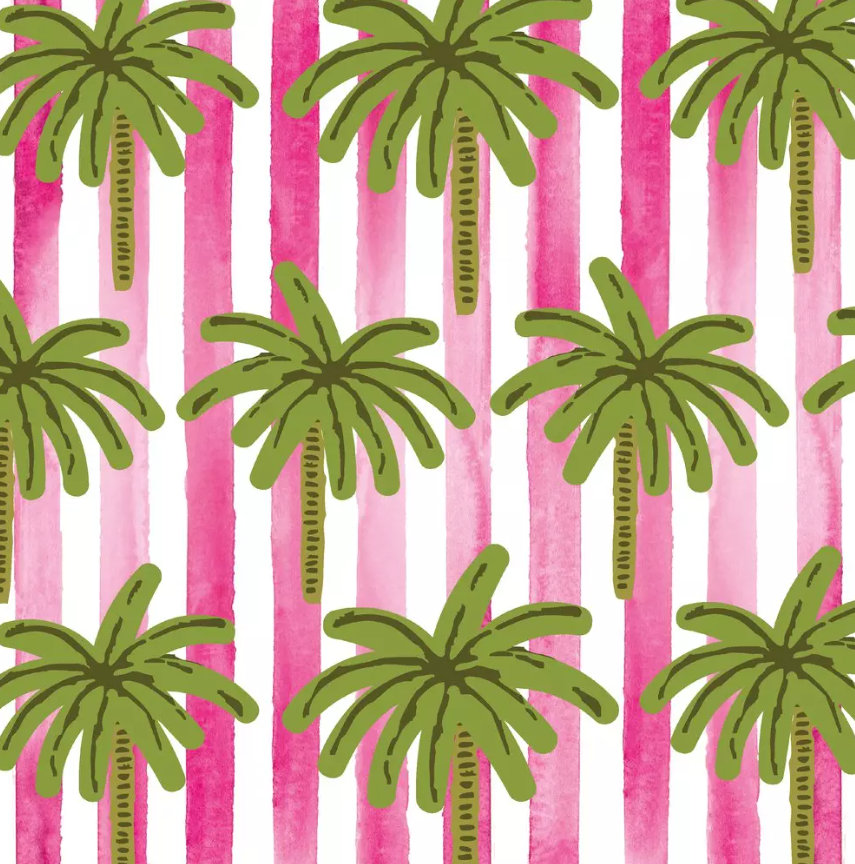 Duni | Servetten Cabana Palms 3-laags 33x33cm 20-pack