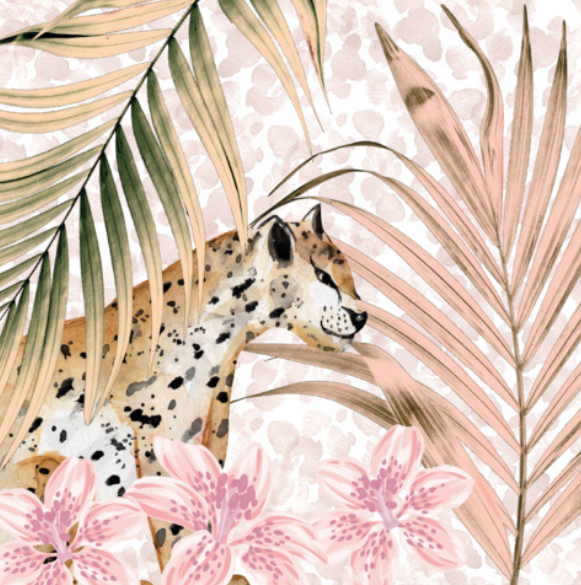 Duni | Servetten Wild Palms 3-laags 24x24cm 20-pack