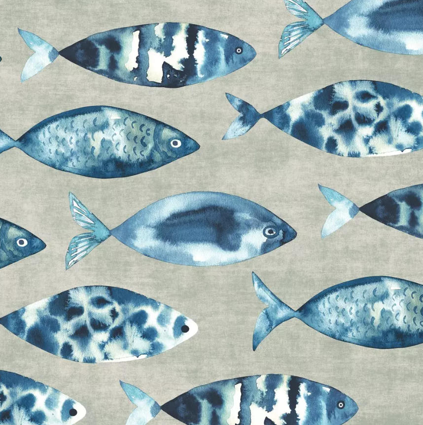 Duni | Servetten High Tide Fish 3-laags 33x33cm 20-pack