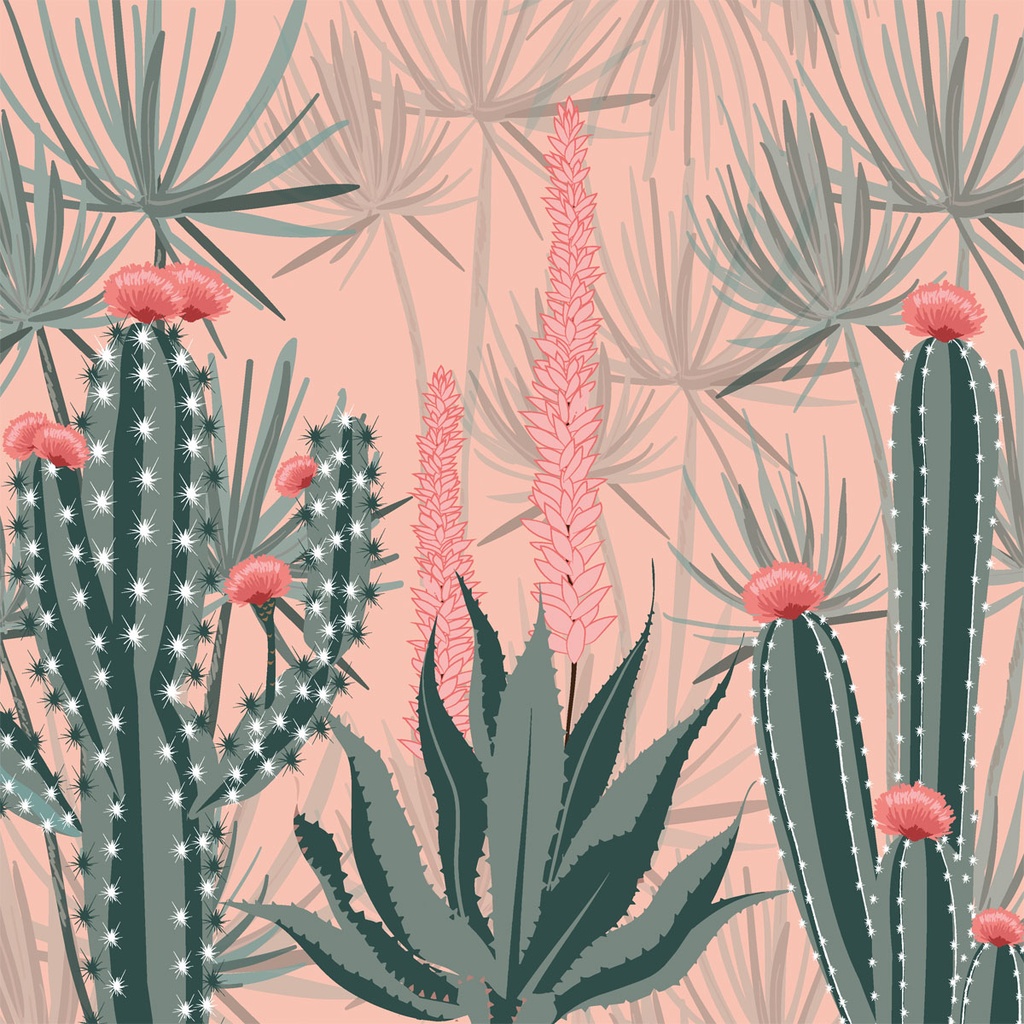 Duni | Servetten Cacti Dunes 3-laags 33x33cm 20-pack