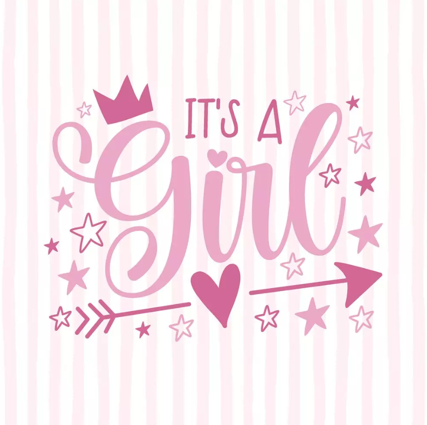 Duni | Servetten Girl 3-laags 33x33cm 20-pack