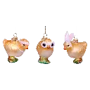 Vondels | Hangfiguur Chicks Easter Glas H6cm 3-pack