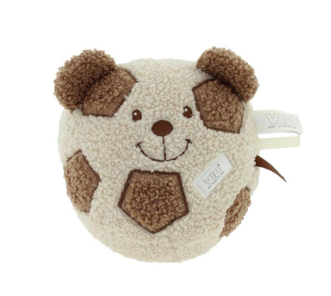 VIB | Bal Beer Voetbal Teddy Chocolate/Soft Sand