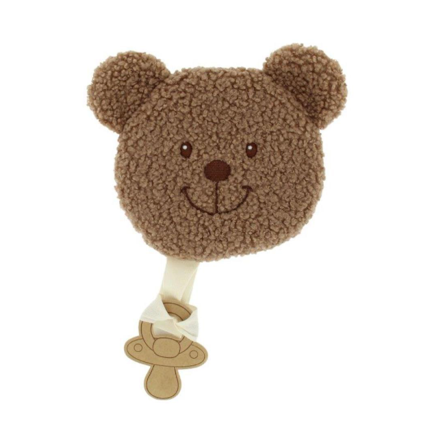VIB | Fopspeendoekje Teddy Berenhoofd Chocolate