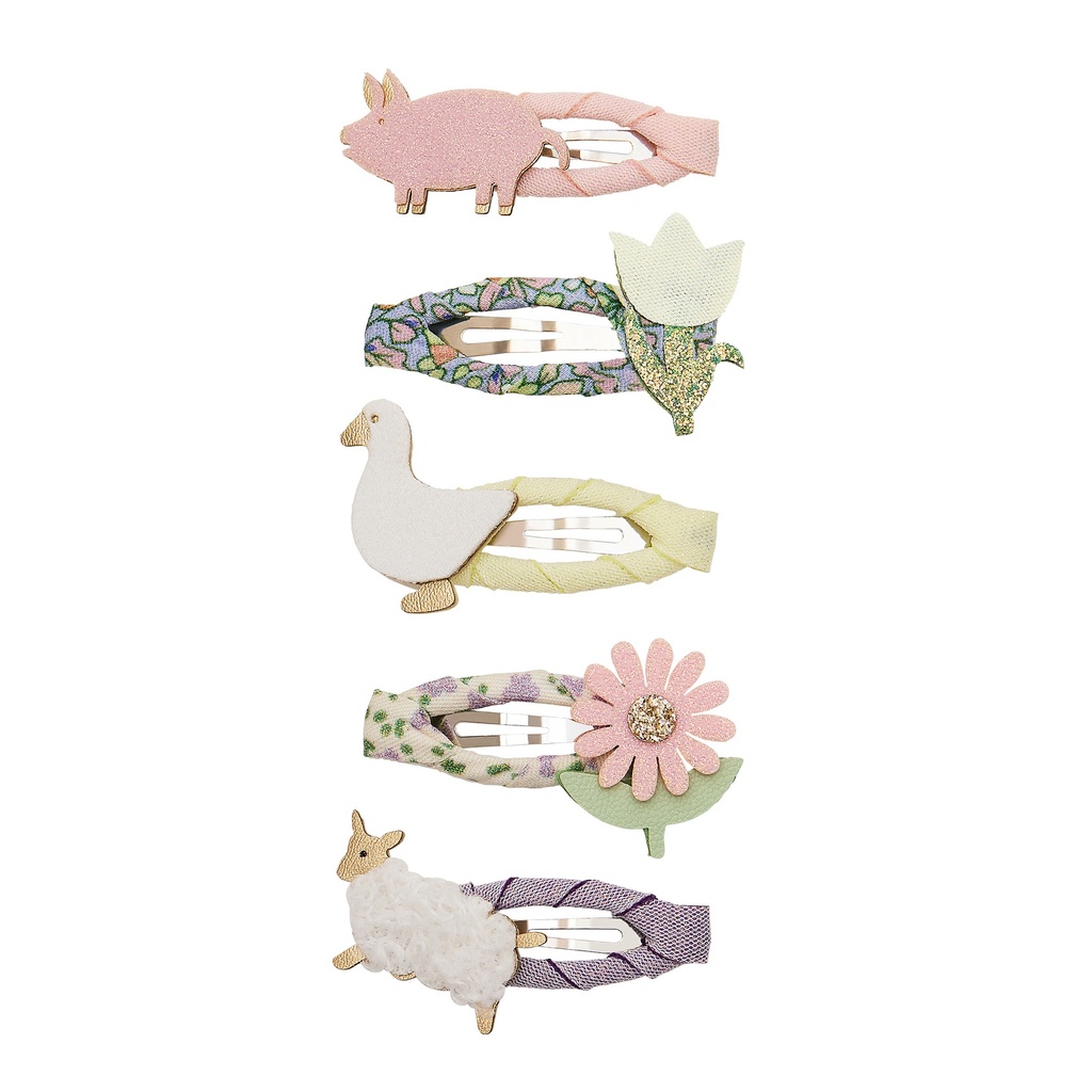 Mimi & Lula | Haarspeld Farmyard Mini Clic Clacs 5-pack