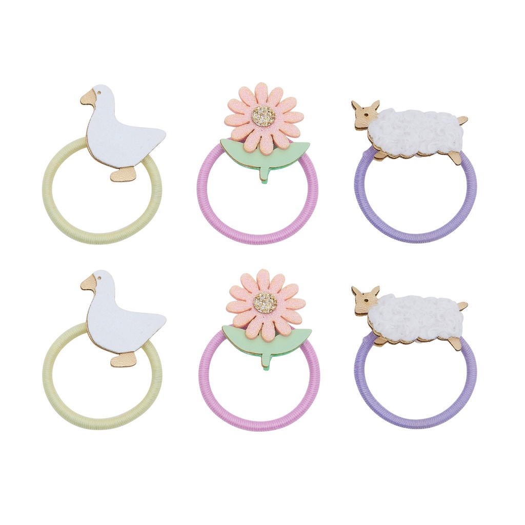 Mimi & Lula | Haarelastiek Farmyard Mini Ponies 6-pack