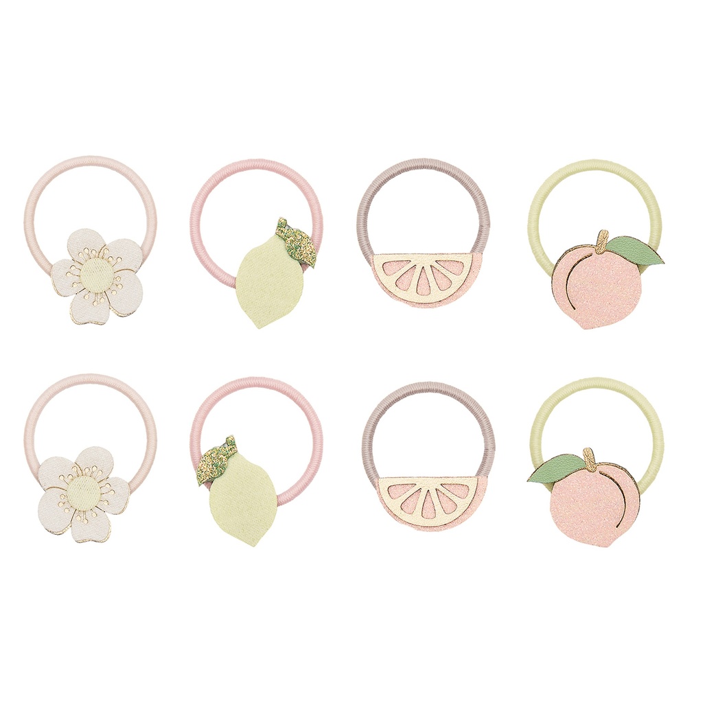 Mimi & Lula | Haarelastiek Peachy Citrus Mini Ponies 8-pack