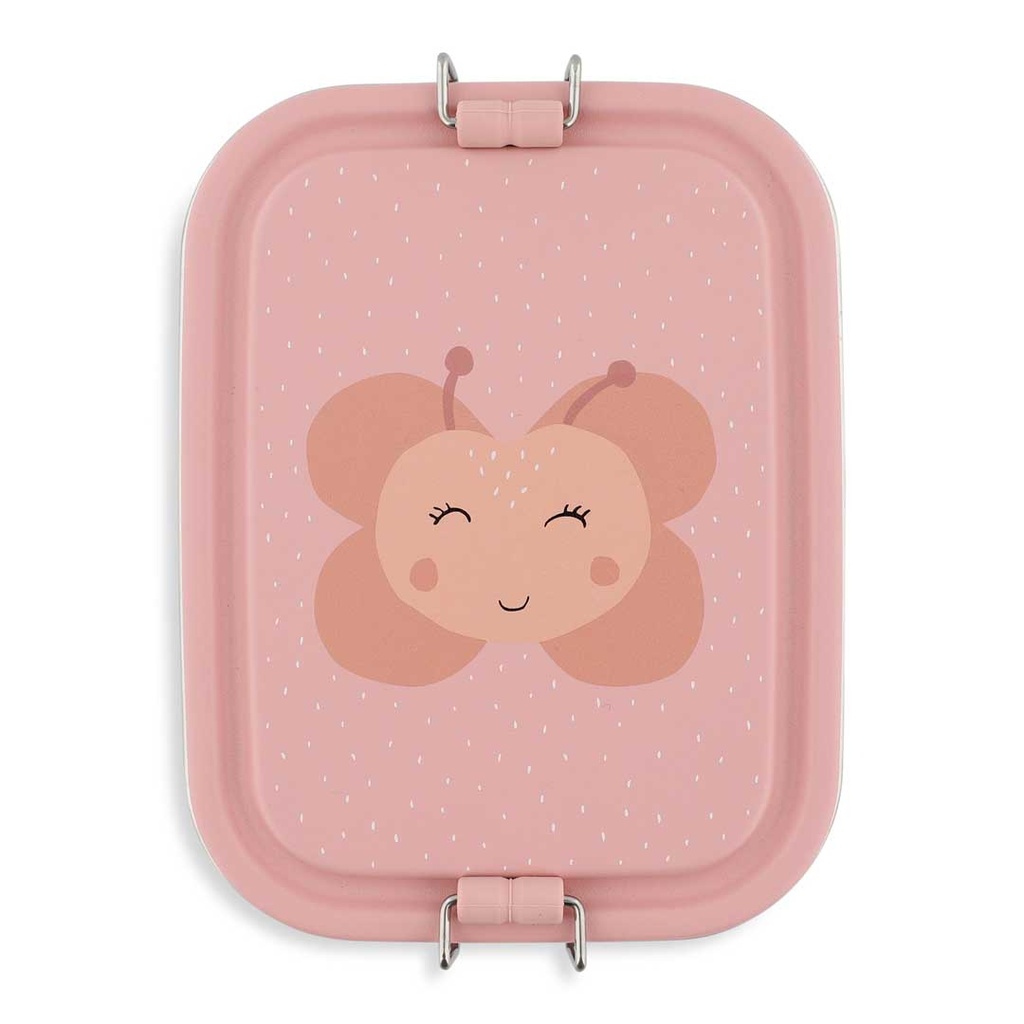 Trixie | Brooddoos Mrs. Butterfly Klein Roze 17x13x6cm