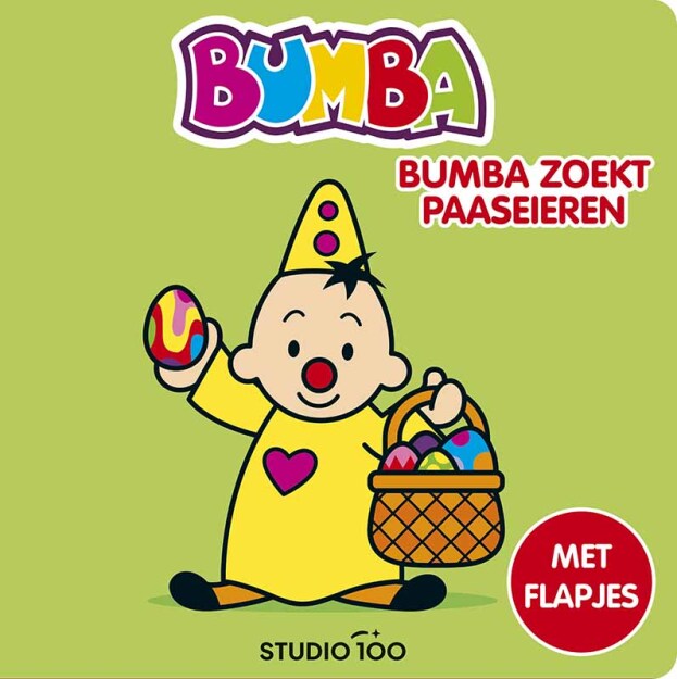 Bumba | Boek "Bumba zoekt paaseieren" Flapjesboek
