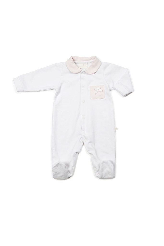 Living Nature | Pyjama Coralie Italian Fleece Wit/Roze 