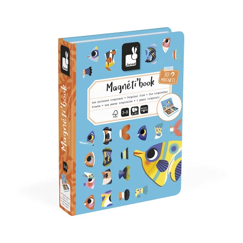 Janod | Magneetboek Tropische Vissen 