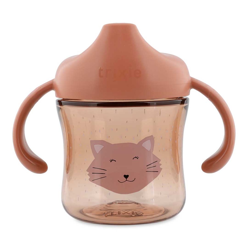 Trixie | Drinkbeker Mrs. Cat Sippy Cup met Handvat en Drinktuit Roze