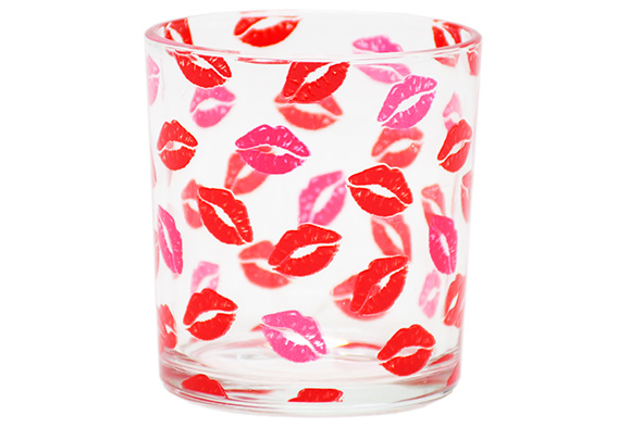 Cosy & Trendy | Theelichthouder Red Lips Ø7x8cm