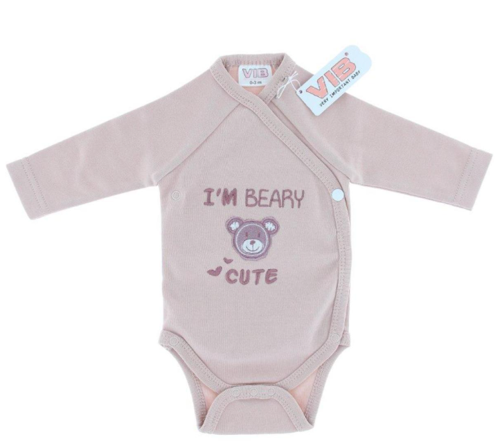 VIB | Body "I'm Beary Cute" Rose Smoke 0-3m