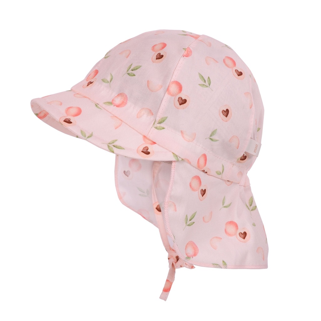 Maximo | Zonnehoedje Printed Muschelrose-Pfirsich