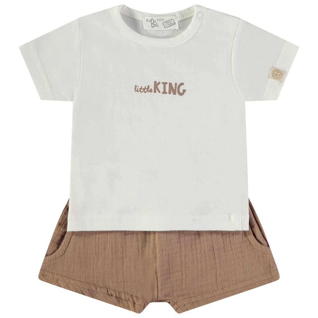 Babybol | Outfit Boys Brown 2-delig