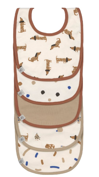 Laessig | Slabbetje Little Mateys Roy Blue Badstof Value Pack 5-pack