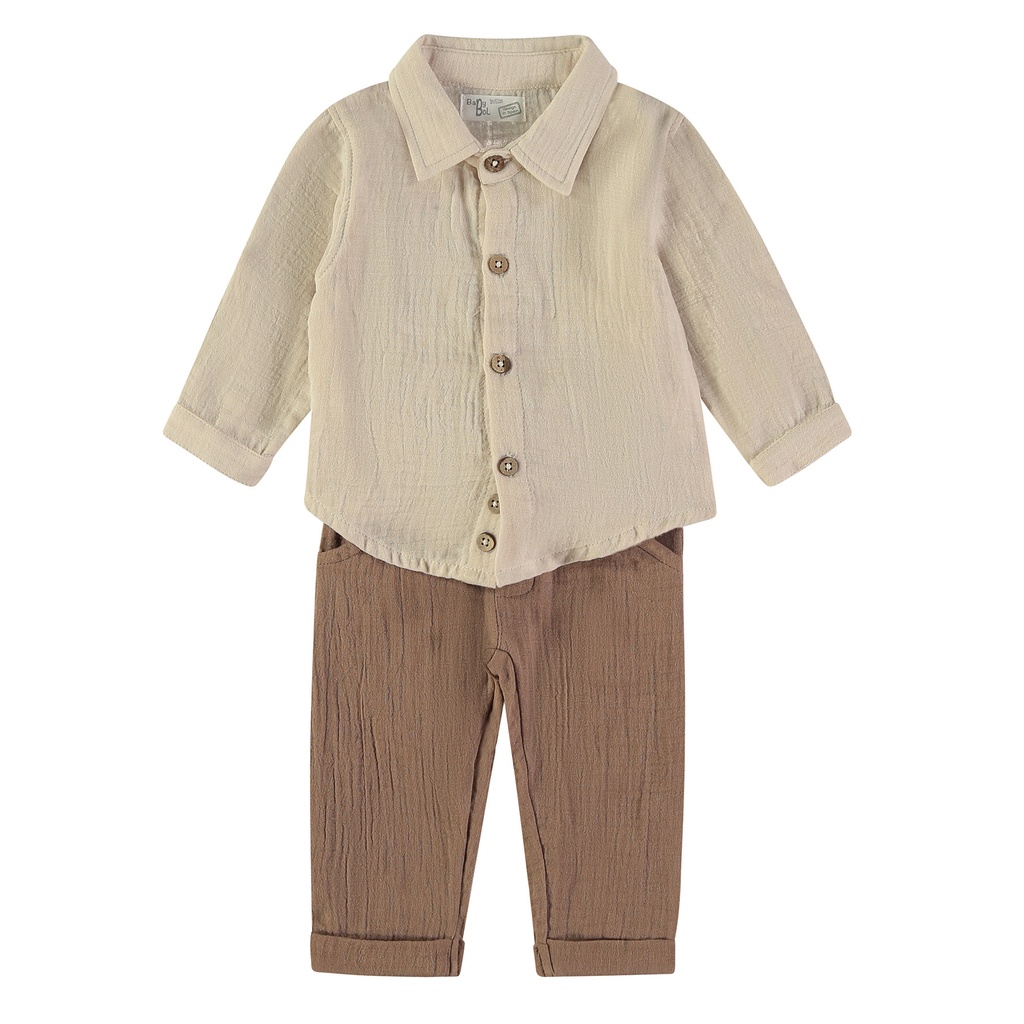 Babybol | Outfit Boys Beige 2-delig