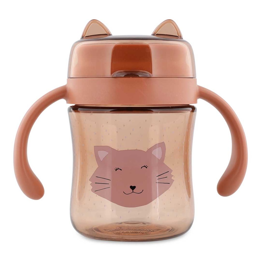 Trixie | Drinkbeker Mrs. Cat 360° met Handvaten Roze