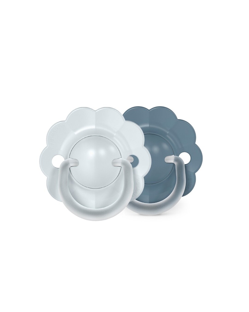 Suavinex | Fopspeen Wonder Siliconen Symmetrische SXPRO Blauw/Blauw 0-6M 2-pack 