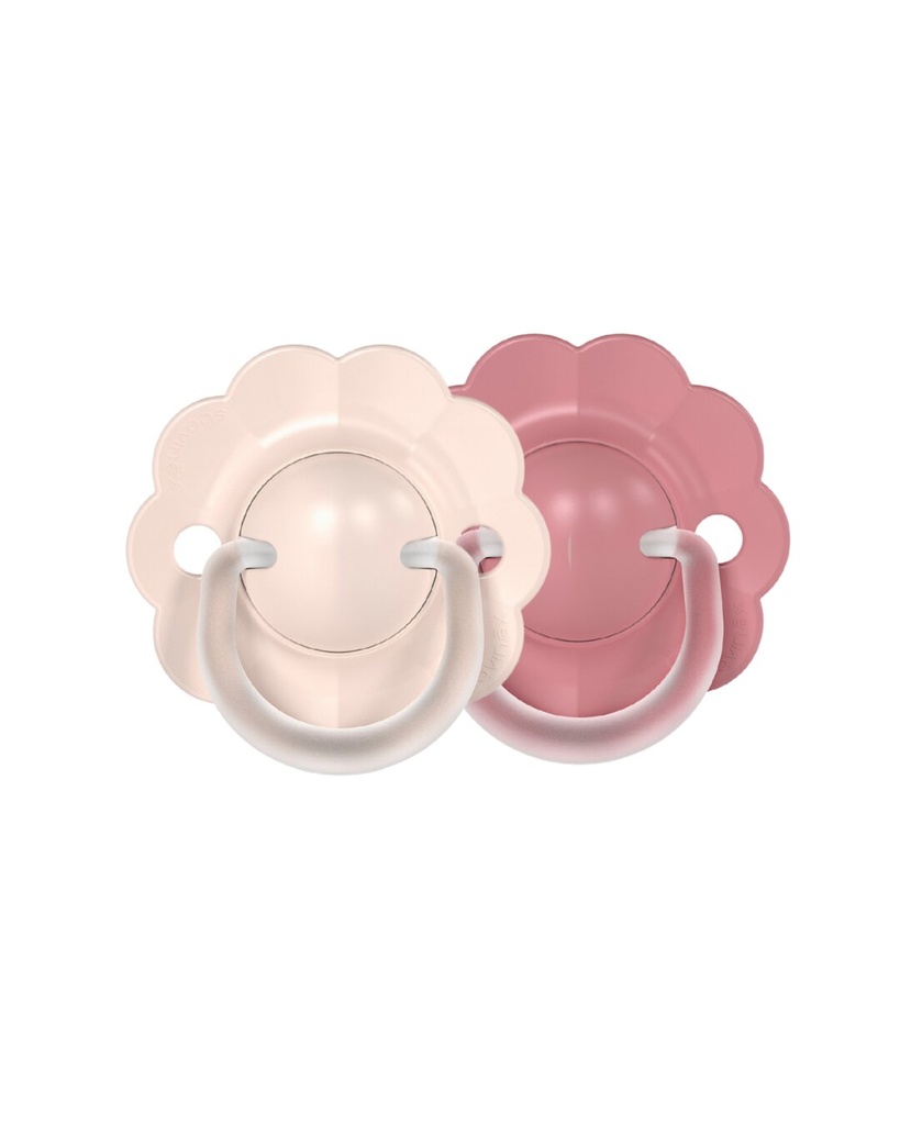 Suavinex | Fopspeen Wonder 2 Siliconen Symetrische SXPRO  Roze/Roze 0-6 mnd 2-pack  