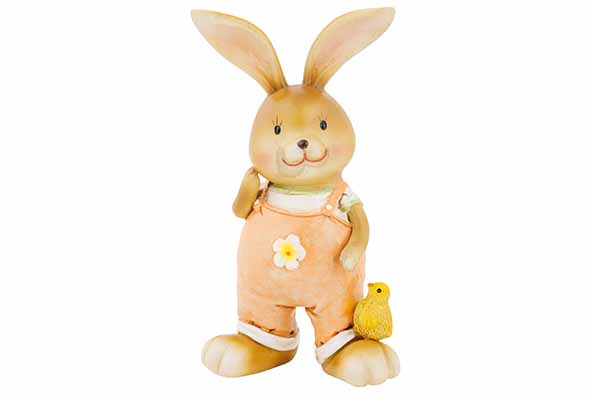 Cosy & Trendy | Beeld Konijn Peach Beige 7,5x4x13,5cm
