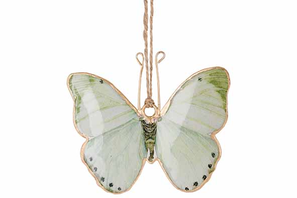 Cosy & Trendy | Hangfiguur Vlinder Groen 10x8cm