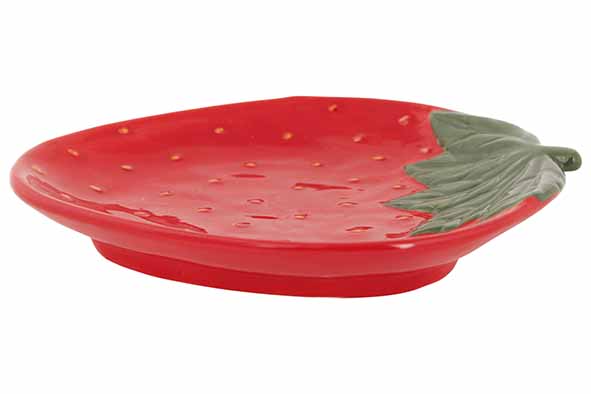 Cosy & Trendy | Schaal Aardbei Rood Keramiek 21x17,5x3cm