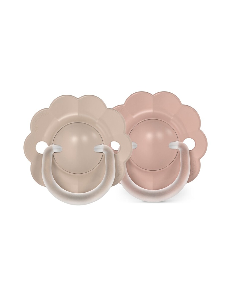 Suavinex | Fopspeen Wonder Siliconen Symmetrisch SXPRO  Bruin/Roze 6-18M 2-pack 