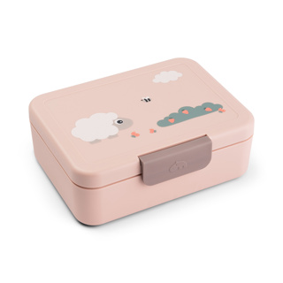 Done by Deer | Brooddoos Tiny Farm Lunchbox Pink 17,5x14x6,5cm