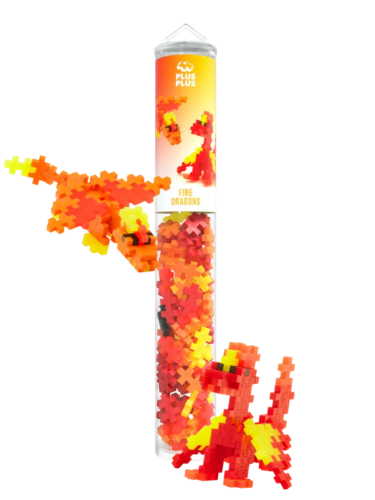 Plus-Plus | Educatief Speelgoed Fire Dragons Bouwstukjes 100-delig