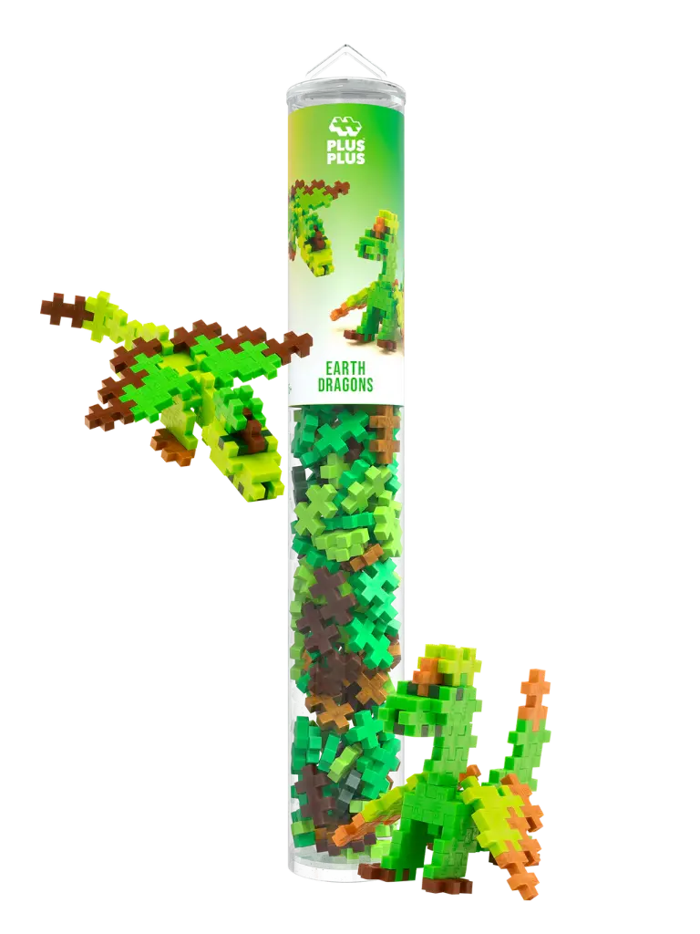 PlusPlus | Educatief Speelgoed Earth Dragons Bouwstukjes 100-delig