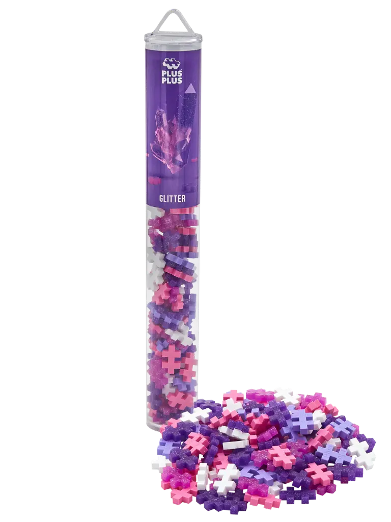 Plus-Plus | Educatief Speelgoed Glitter Bouwstukjes Kleurenmix 100-delig