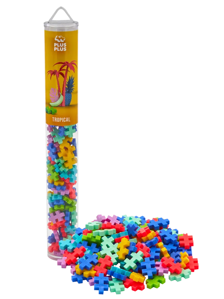 Plus-Plus | Educatief Speelgoed Tropical Bouwstukjes Kleurenmix 100-delig