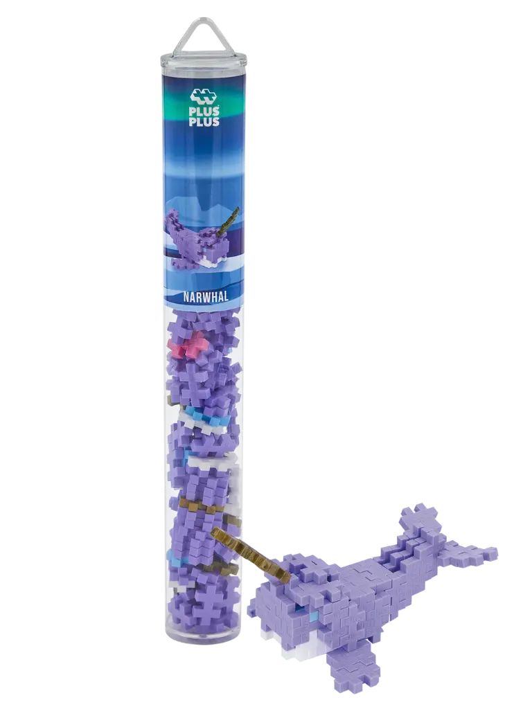 PlusPlus | Educatief Speelgoed Narwal Bouwstukjes 100-delig