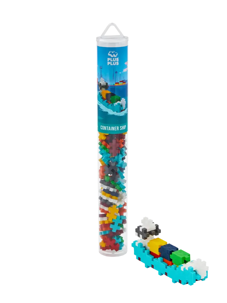 PlusPlus | Educatief Speelgoed Containerschip Bouwstukjes 100-delig