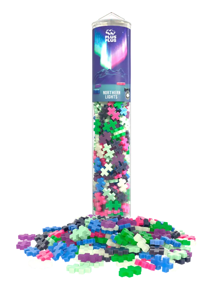 PlusPlus | Educatief Speelgoed Northern Lights Bouwstukjes Glow in the Dark 240-delig