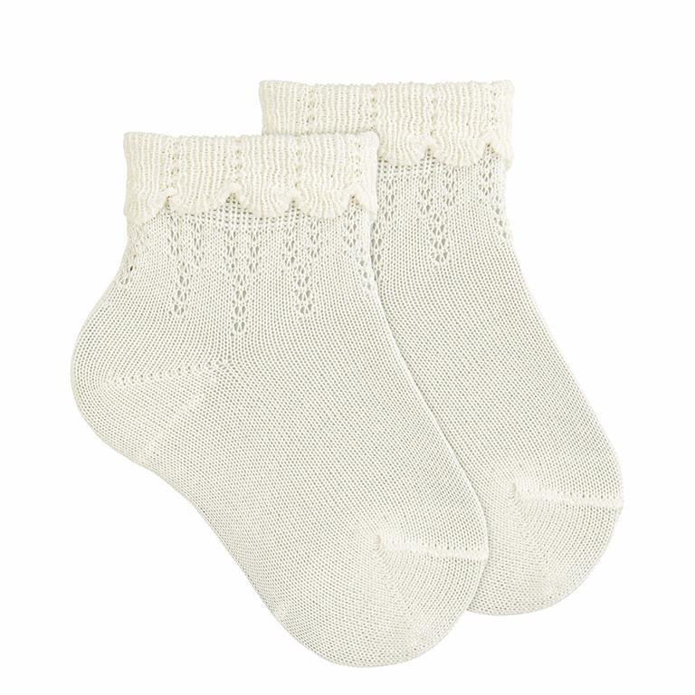 Condor | Kousen Ceremony Ankle Socks Fancy Folded Cuf