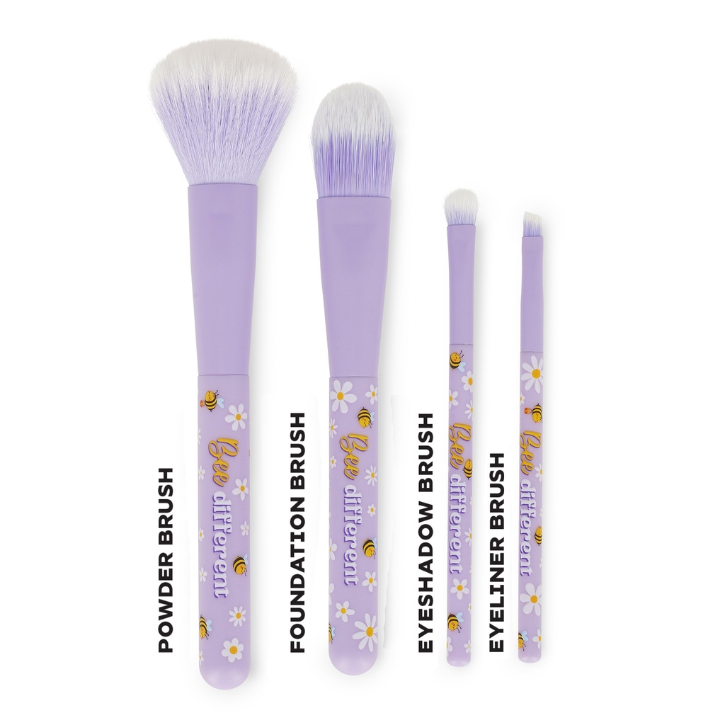 Legami | Make-up Borstel Bee Oh My Glow! 4-delig